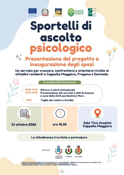 SPORTELLI DI ASCOLTO PSICOLOGICO