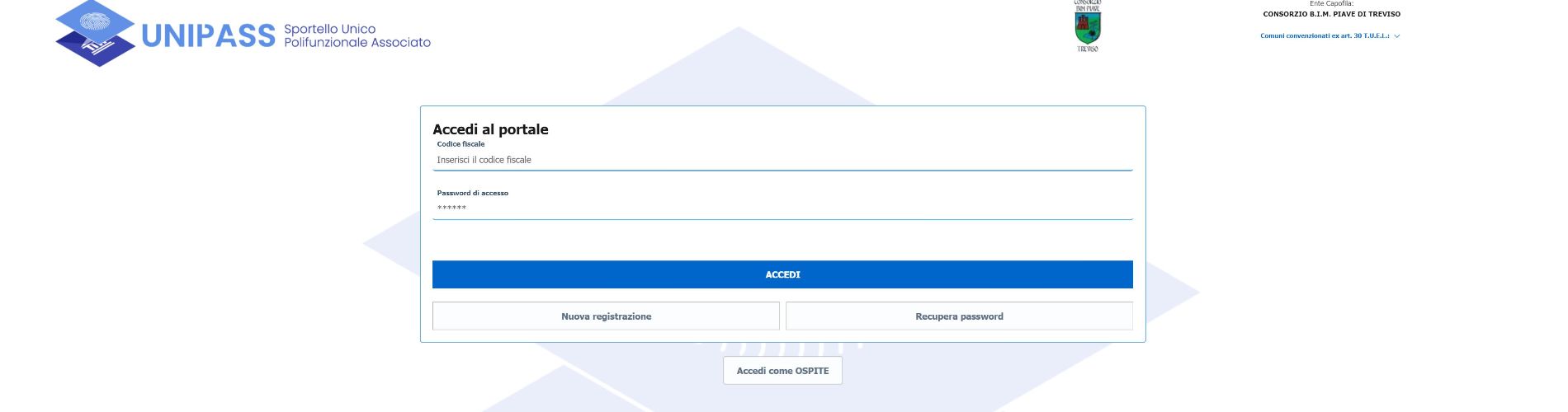 Immagine di UNIPASS per SUAP e SUE