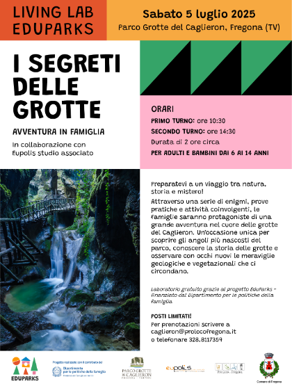 I SEGRETI DELLE GROTTE_AVVENTURA IN FAMIGLIA I SEGRETI DELLE GROTTE_AVVENTURA IN FAMIGLIA