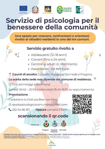 Servizio di psicologia per il benessere della comunità