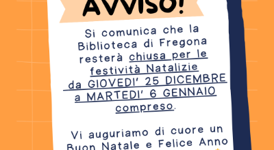 Avviso chiusura NATALIZIA